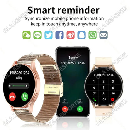 2024 New Bluetooth Call Smart Watch 6 Pro Heart Rate Custom Dials Sport Men Woman Smarthwhatch Health Monitor Smartwatch for Man